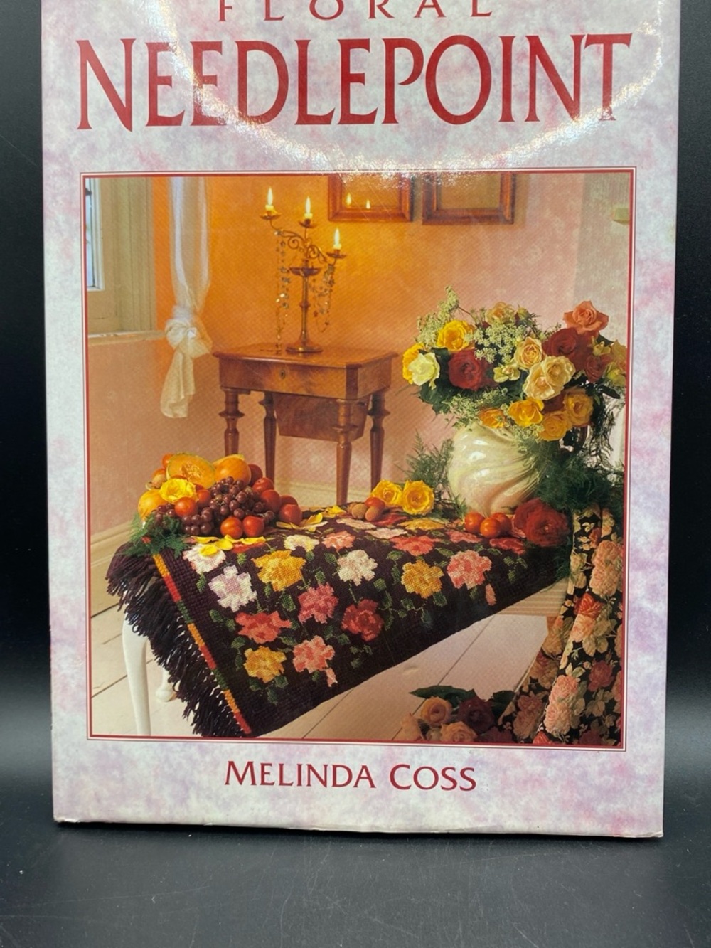 Floral Needlepoint by Melinda Coss 1991 Hardcover Book Patterns & Charts